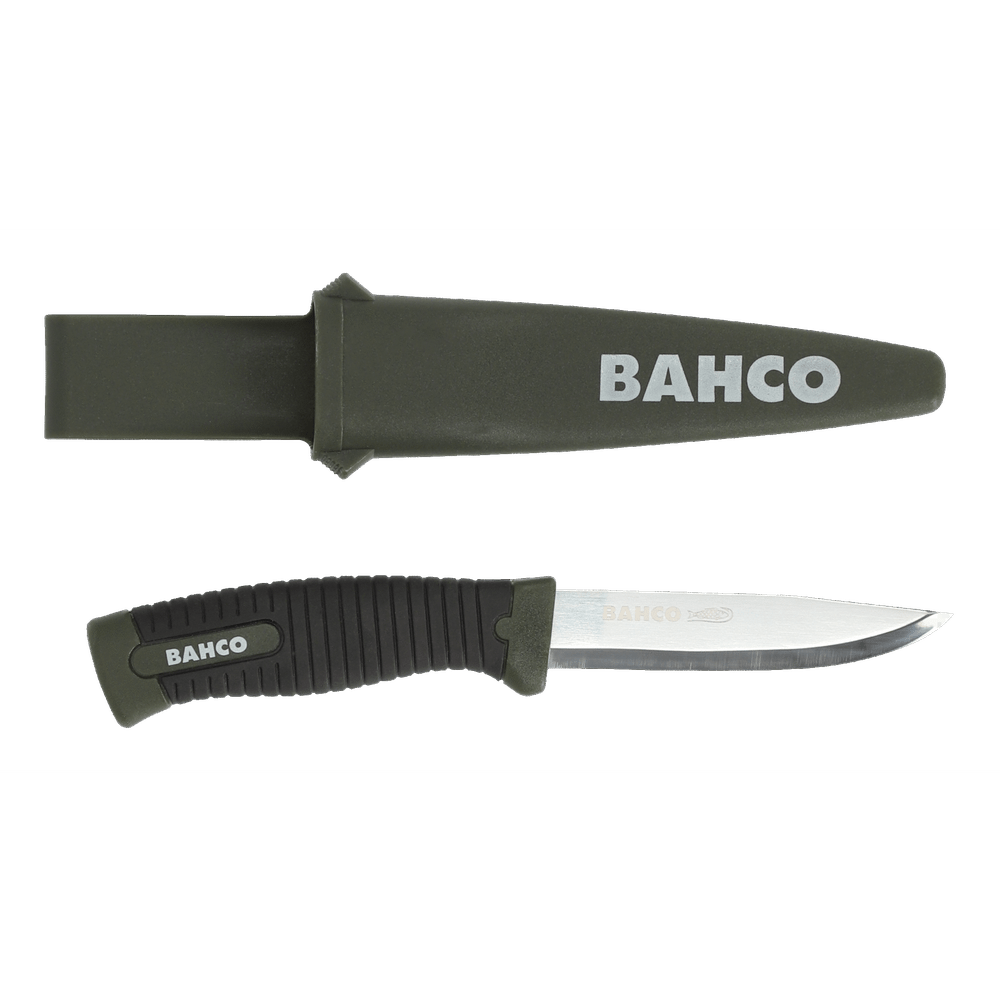 Bahco Knive with Dual-Component Green Handle 2446-LAP