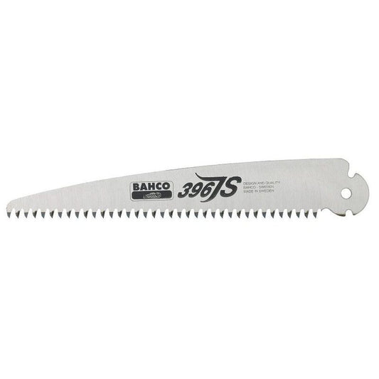 Bahco 396-JS replacement blade for folding saw, 190mm length, 5 hard-point teeth per inch, made in France.