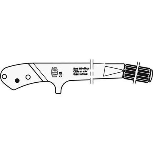 Felco C108/2 Replacement Handle, featuring ergonomic grip and pin for secure attachment, ideal for gardening tools.