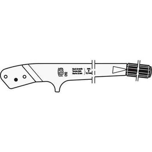 Felco C112/2 replacement handle with grip and pin, perfect for restoring pruners for gardening tasks.