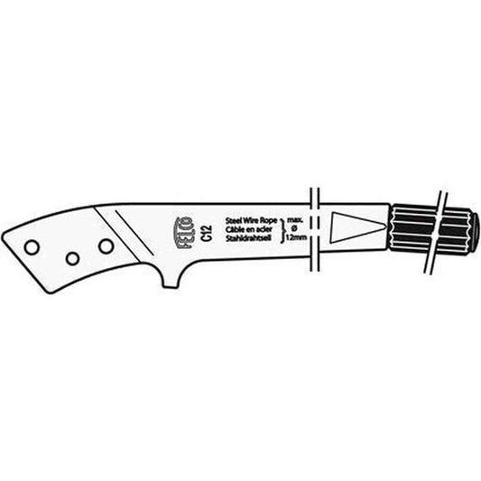 Felco C12/2 Replacement Handle with grip and pin ensuring comfort and efficiency in pruning tasks.