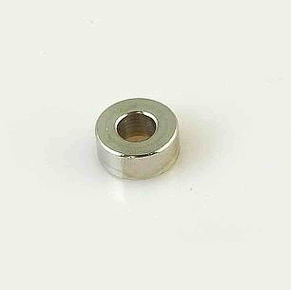 Chrome steel roller bearing with a central hole, suitable for various machinery applications.