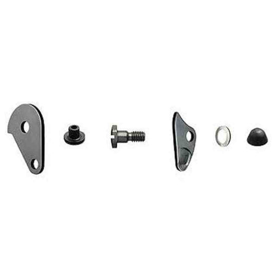 Felco 2/92 replacement kit parts including catch plate, thumb catch, spring washer, and screw for pruner maintenance.