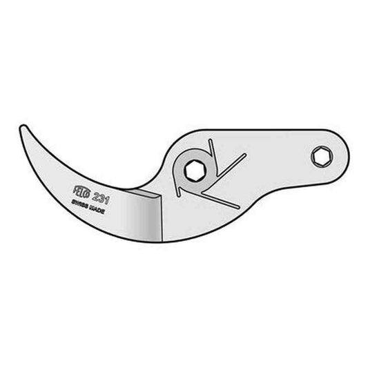 Felco 231/4 replacement anvil blade showcasing sturdy hardened steel design for efficient pruning and lopper maintenance.