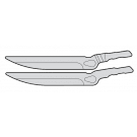 Felco 250/3 replacement spare blade set, featuring two durable, high-quality blades for precise gardening cuts.