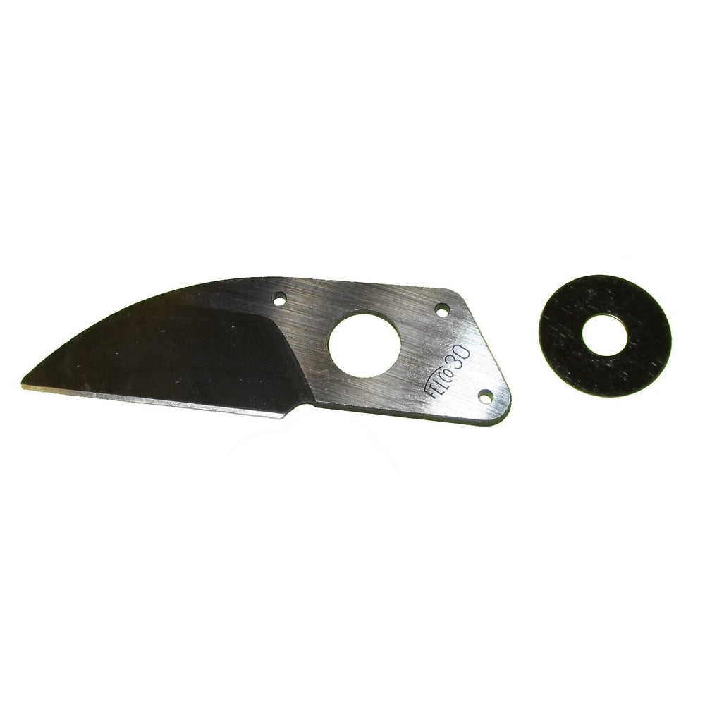 Felco 30/3 replacement cutting blade and washer for pruners, made of high-quality hardened steel.