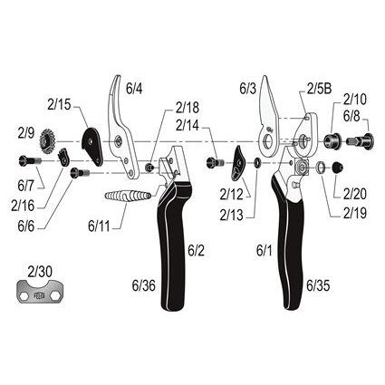 Felco 6 Ergonomic Compact Pruner