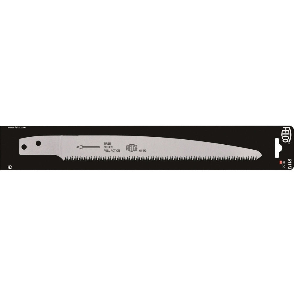 Felco 611/3 replacement blade for pull-stroke pruning saw, featuring rust-resistant steel and precision teeth.