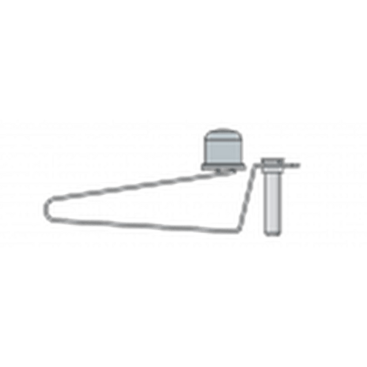 Illustration of a replacement spring assembly for garden tools, depicting the spring and its components.