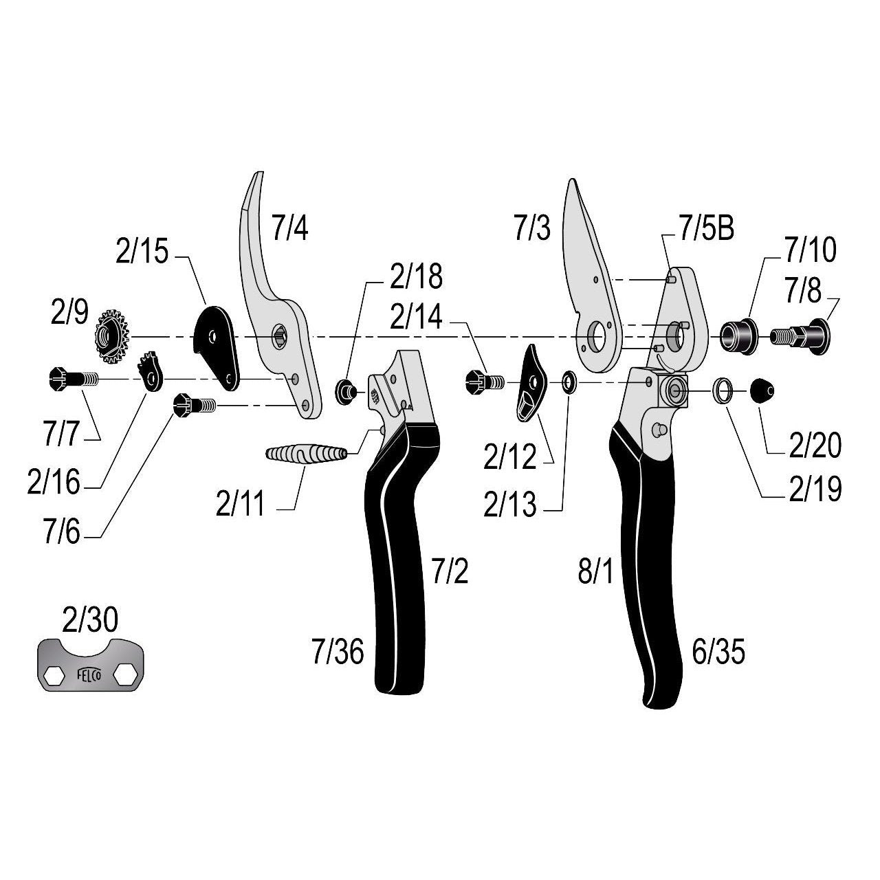 Felco 8 Ergonomic Pruner F-8