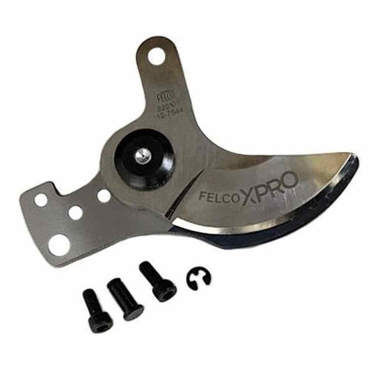 Felco 822X replacement blade set featuring stainless steel blade with screws for garden pruning shears.