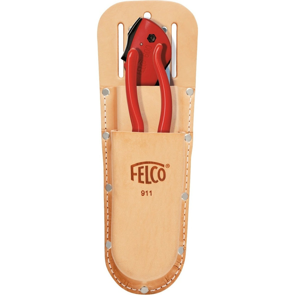 Felco 911 Double Leather Holster W-Belt loop & Clip