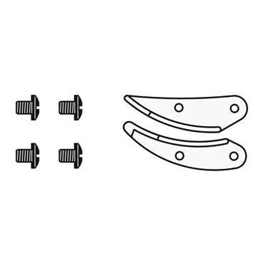 Felco replacement anvil and cutting blades with screws for F100 pruner, ensuring durability and performance.