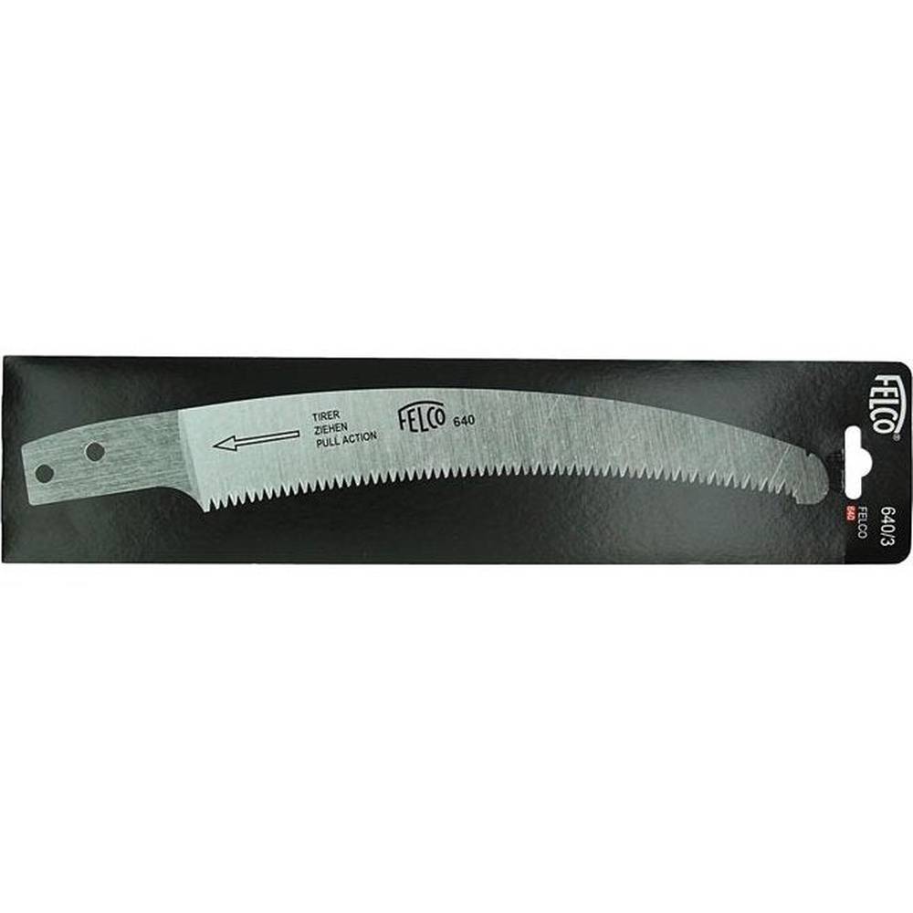 Felco Replacement Blade 640/3 for pull-stroke pruning saw, featuring durable, rust-resistant steel for precise cuts.