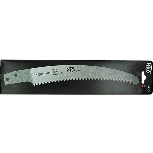 Felco Replacement Blade 640/3 for pull-stroke pruning saw, featuring durable, rust-resistant steel for precise cuts.