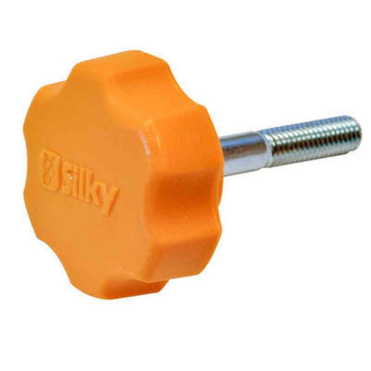 Silky HAYATE Replacement Bolt 370-04-41 for HAYATE Pole saws, featuring a durable orange handle and metal shaft.