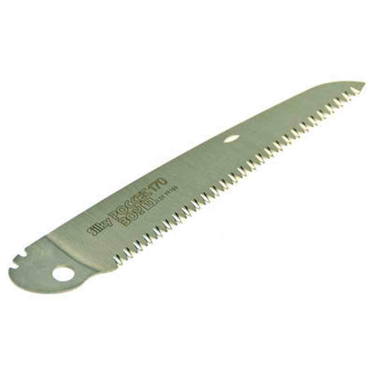 Silky Replacement Blade 170mm for POCKETBOY, medium teeth, chrome-plated, durable and lightweight design.