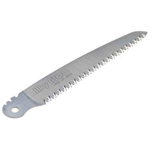 Silky 180mm replacement blade for F-180, featuring sharp teeth and durable chrome-plated steel design.
