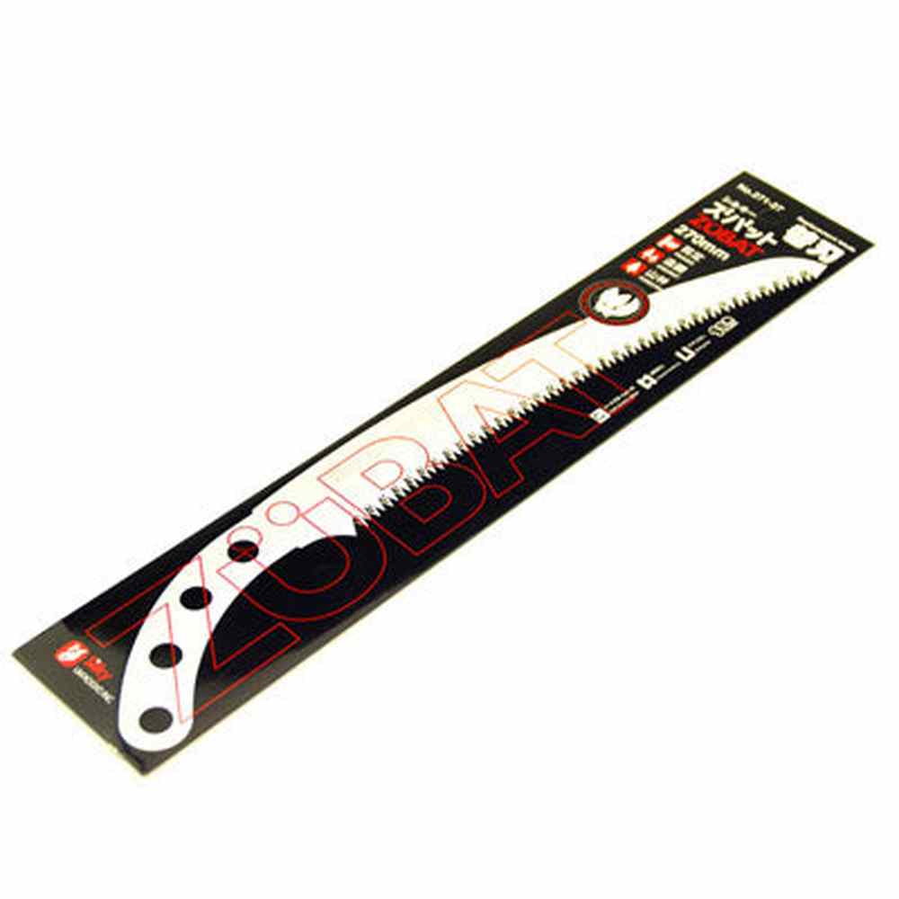 Silky Zubat 271-27 replacement blade 270mm with hard chrome plating and taper-ground teeth design.