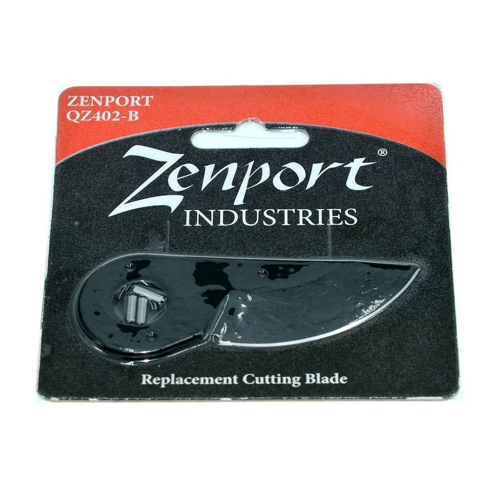 Zenport QZ402-B replacement cutting blade on packaging for pruner tools, compatible with various models.