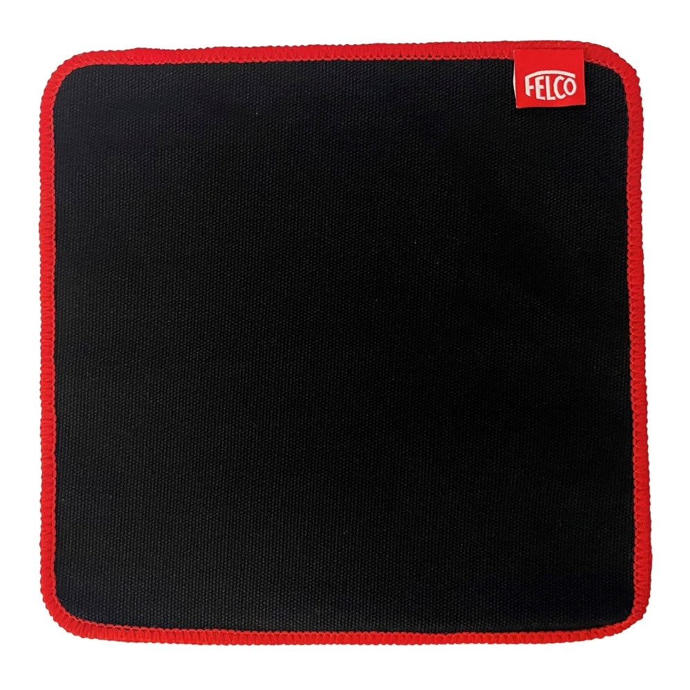 Felco Cleaning Cloth F-934, black microfiber cloth with red trim for superior cleaning power and dirt removal.