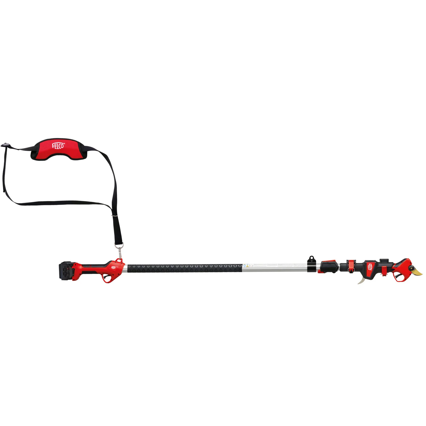 Felco Telescopic pole 834/100 with ergonomic handle and adjustable strap for overhead pruning tasks.