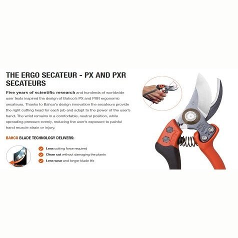 Bahco Professional Small Grip Bypass Pruner PX-S2