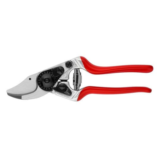 Felco 14 Small Bypass Pruner F-14 with red handles and high-quality steel blade for precise cutting.