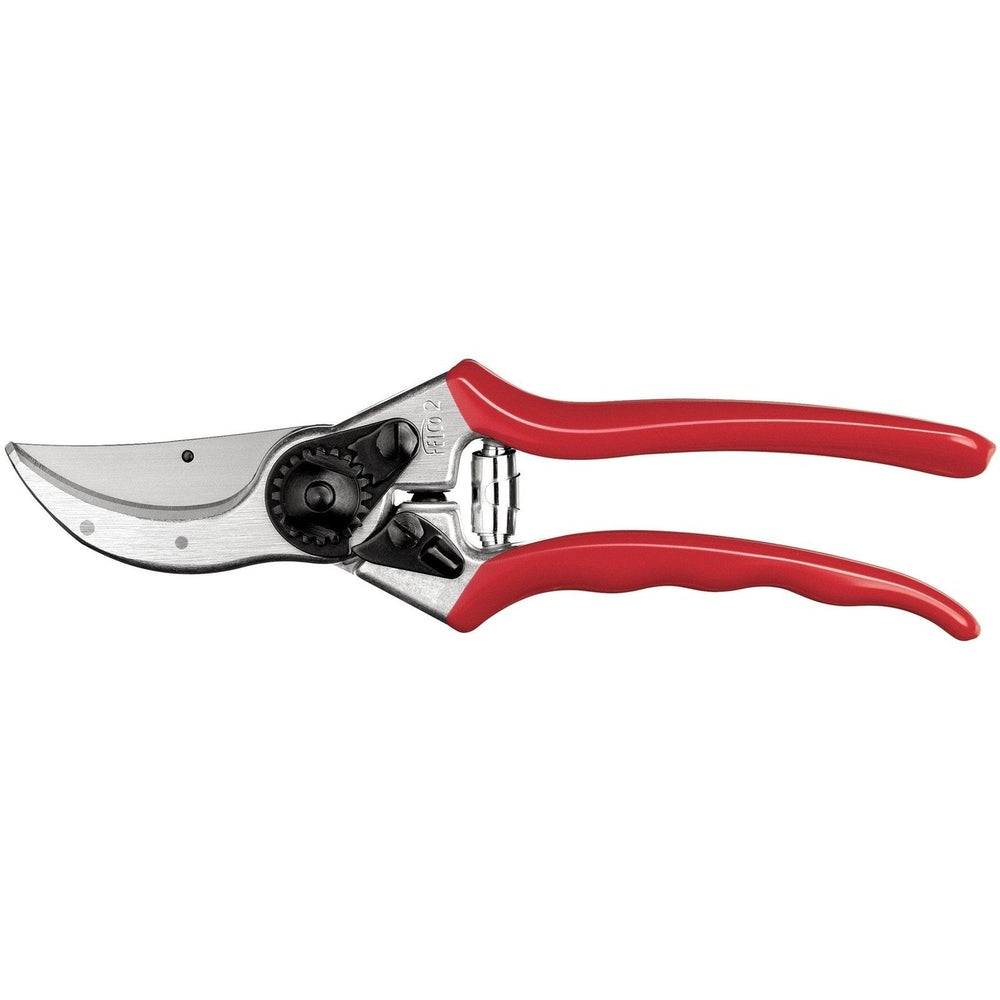 Felco 2 Pruner Classic Model F-2 with red handles, sharp blade, and ergonomic design for precise pruning.