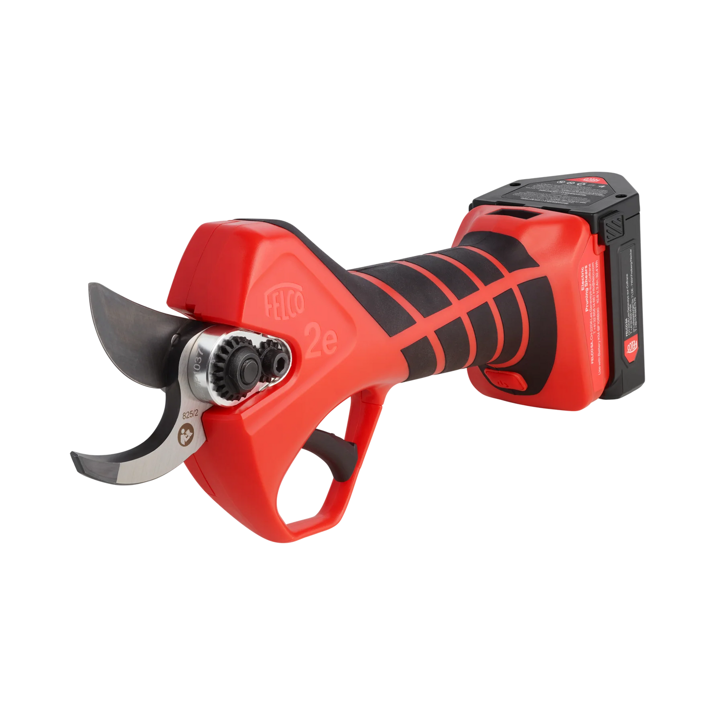 FELCO 2e Electric Pruner with CUT SHIELD™ Safety, featuring ergonomic design for comfortable cutting.