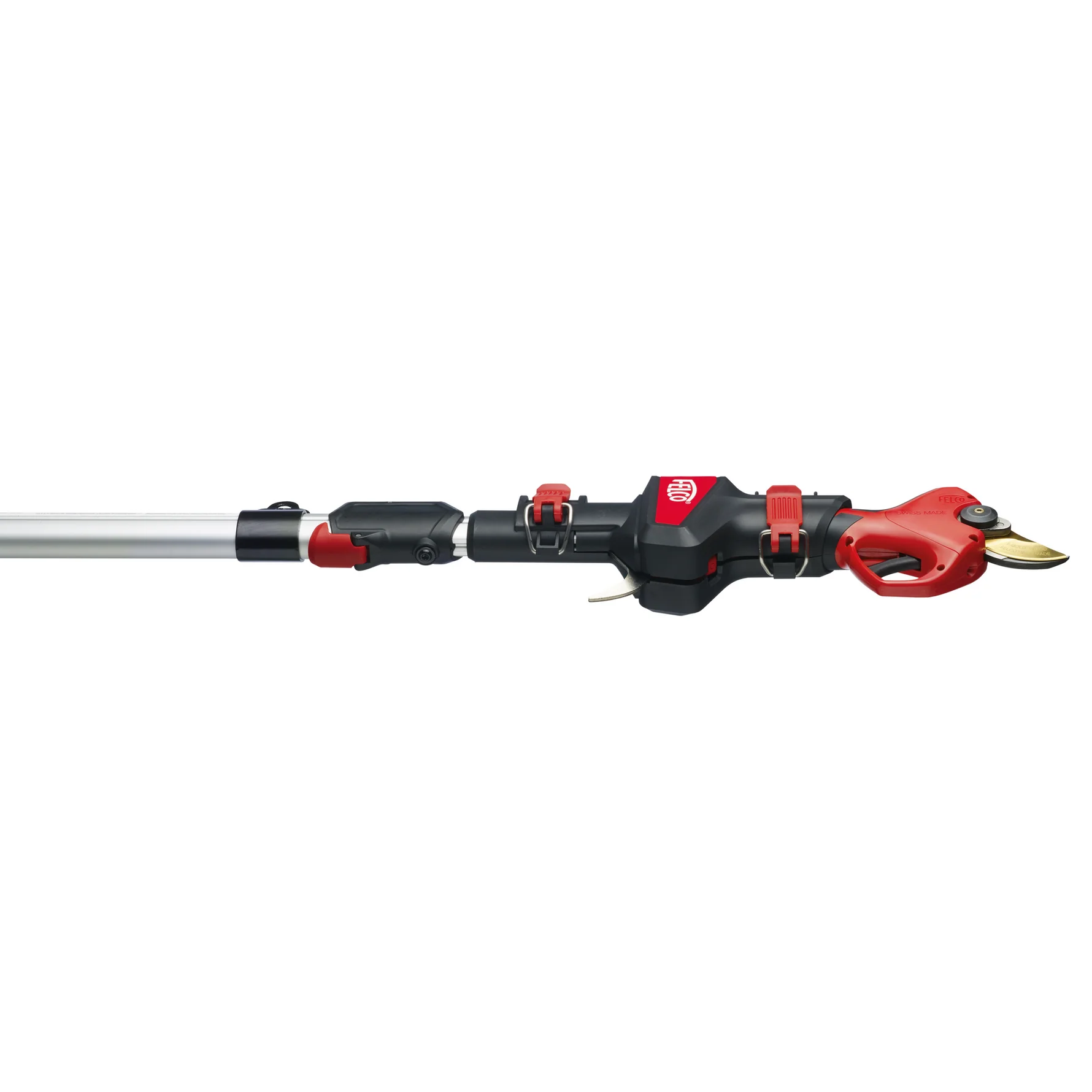Felco Telescopic pole 834/100 featuring lightweight aluminum design for extended reach in overhead pruning.